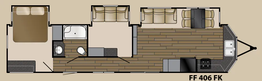 Heartland Fairfield 406 FK floor plan