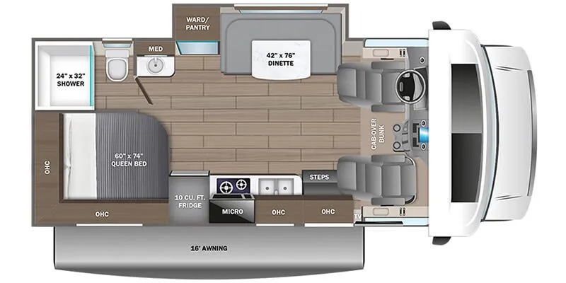 Entegra Coach Odyssey SE 22AF floor plan