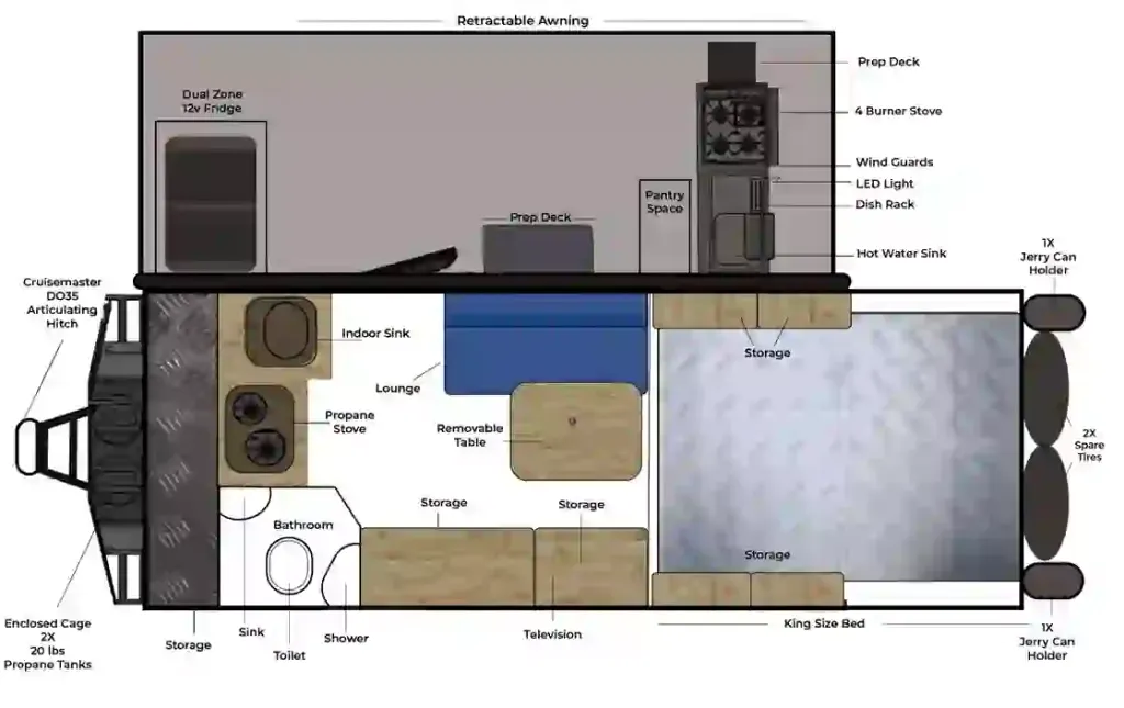 2026 Opus Camper Opus OP13 floor plan