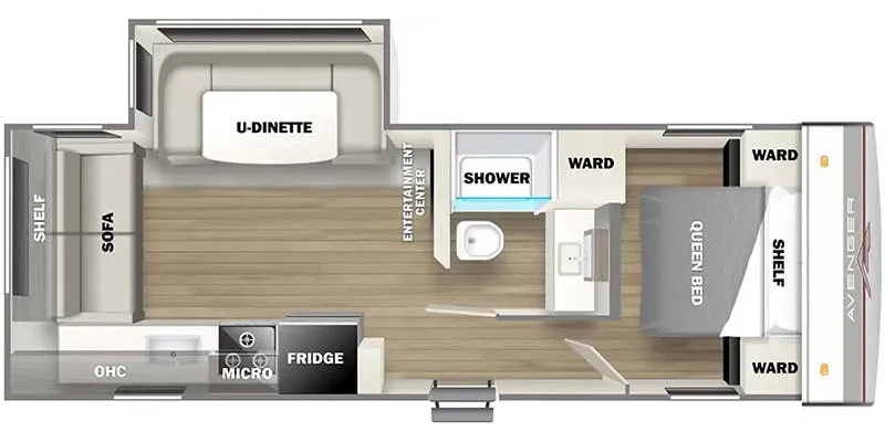 Prime Time Avenger LE 24RLSLE floor plan