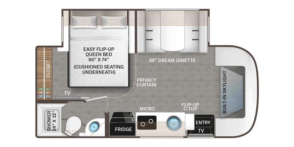 2023 Thor Motor Coach Compass AWD 23TW floor plan