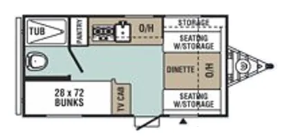 Forest River Viking Saga 16SBH floor plan
