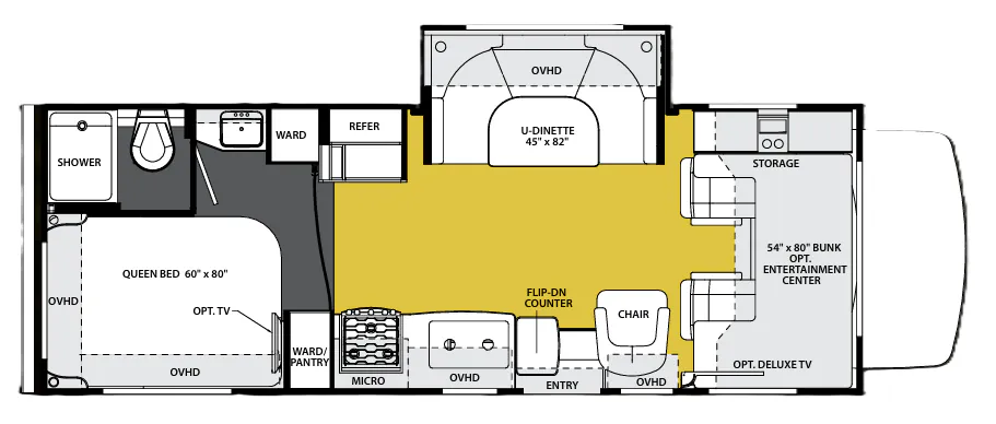 Forest River Sunseeker 2450S floor plan