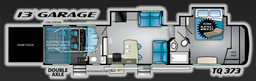 Heartland Torque TQ 373 floor plan