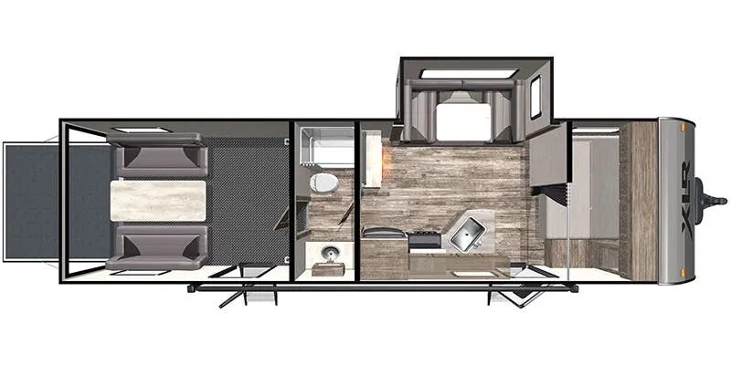 Forest River XLR Micro Boost 27LRLE floor plan