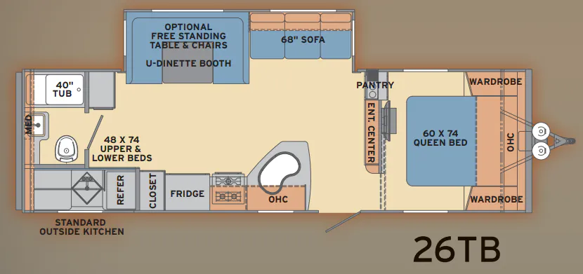 Shasta Revere 26TB floor plan