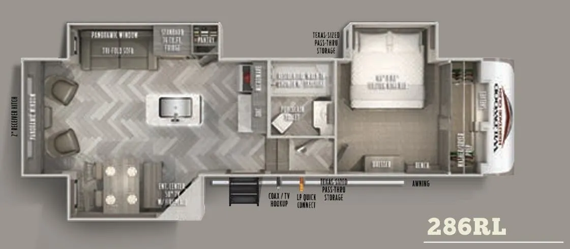 Forest River Wildwood Heritage Glen 286RL floor plan