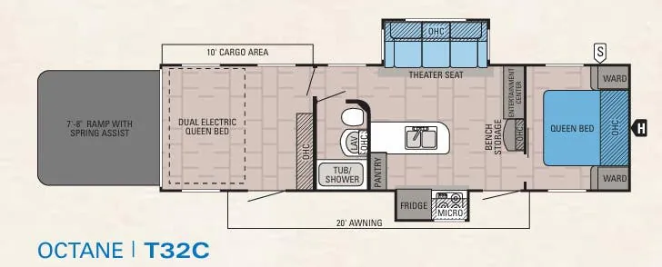 Jayco Octane T32C floor plan