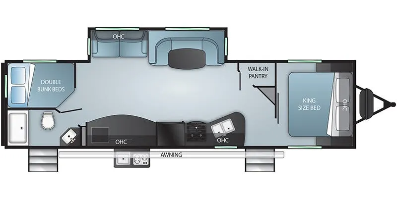 Twilight RV Signature TWS 3180 floor plan