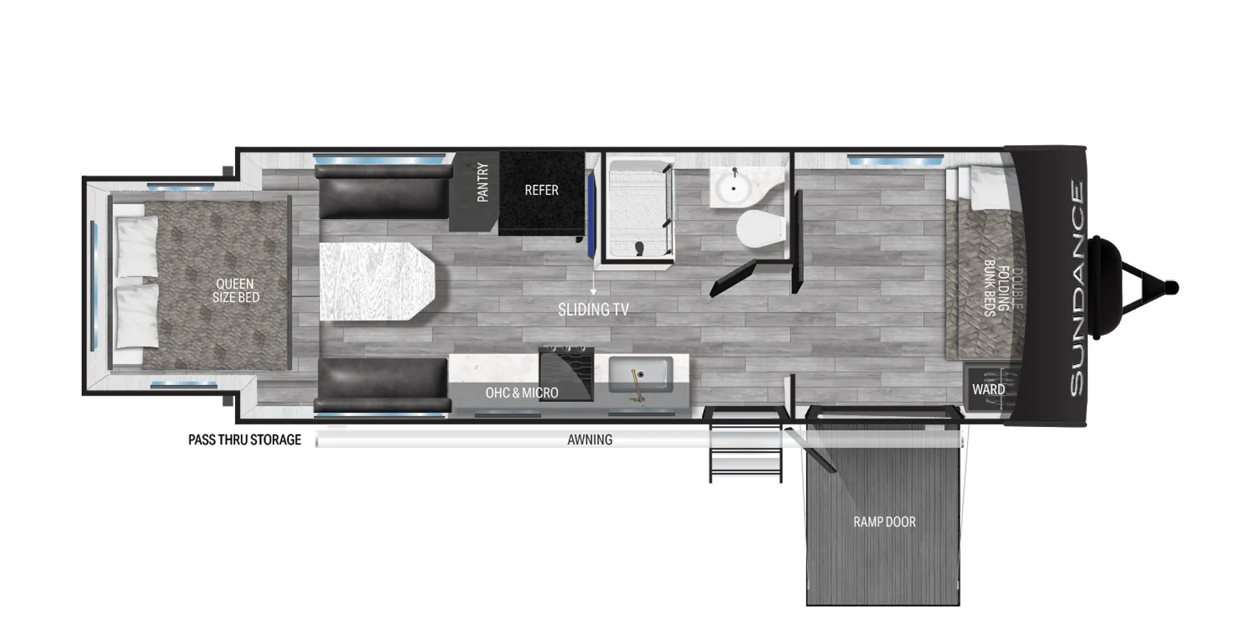 Heartland Sundance 243SR floor plan