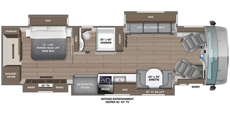 Entegra Coach Anthem 37K floor plan