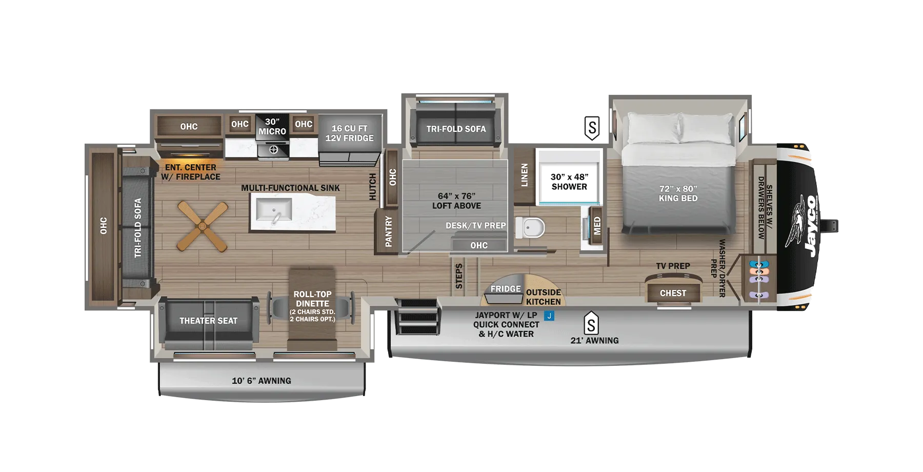 2026 Jayco Eagle 355MBQS - Floor plan