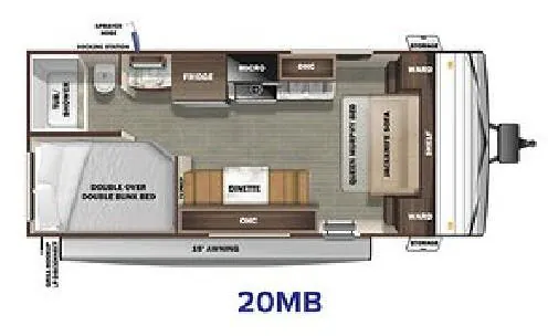 Starcraft Autumn Ridge 20MB floor plan
