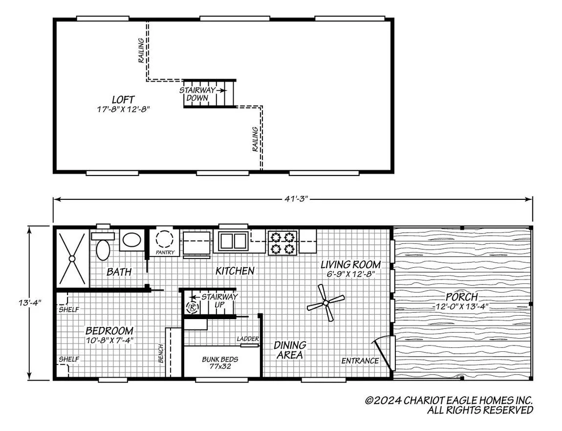 Chariot Eagle Eagle Series LOFT 13291P floor plan