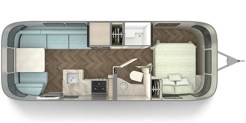 2025 Airstream International 25FB floor plan