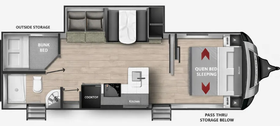 Cruiser RV MPG 2720BH floor plan