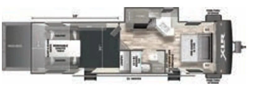 Forest River XLR Micro Boost 29XLRE floor plan