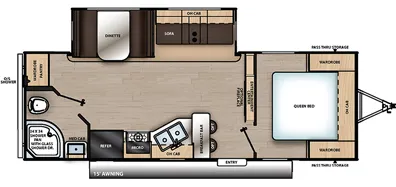 2017 Coachmen Catalina 243RBS floor plan