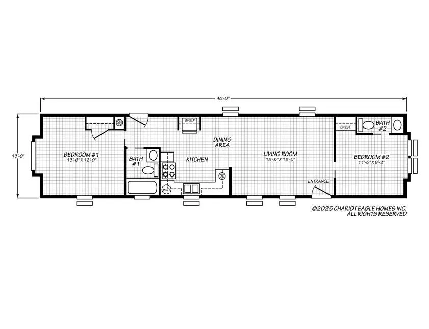 Chariot Eagle Falcon 13582E floor plan