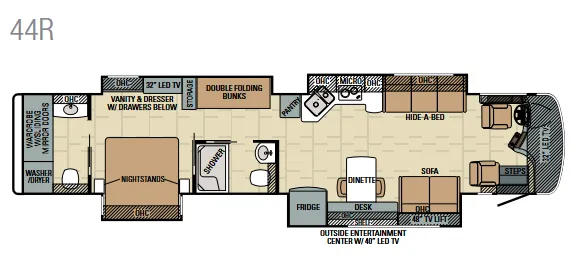 Entegra Coach Aspire 44R floor plan