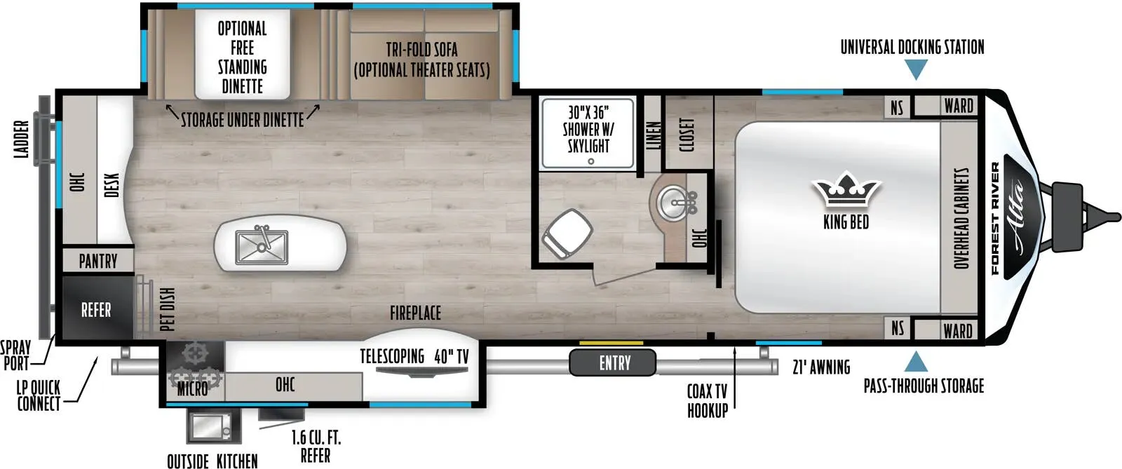 2027 East to West Alta 2810KIK - Floor plan