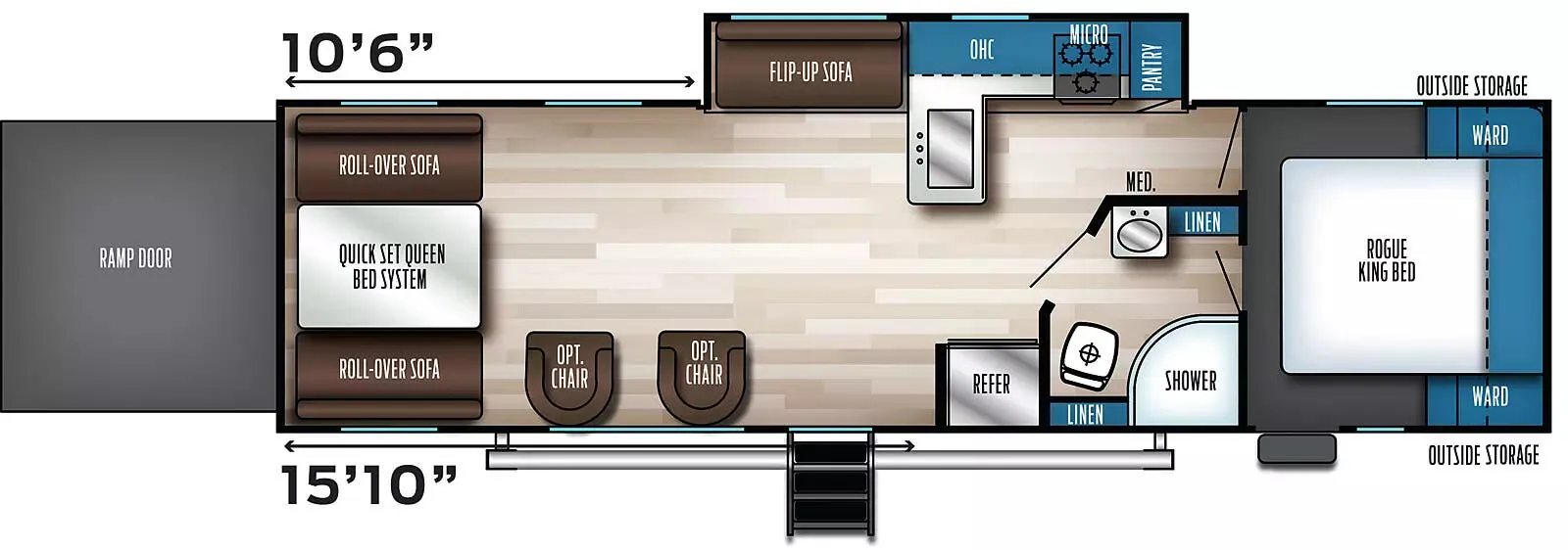 Forest River Vengeance Rogue SUT 29SUT floor plan