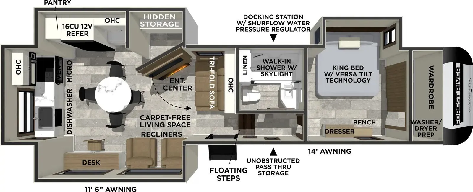 2026 Forest River Impression 301ML - Floor plan