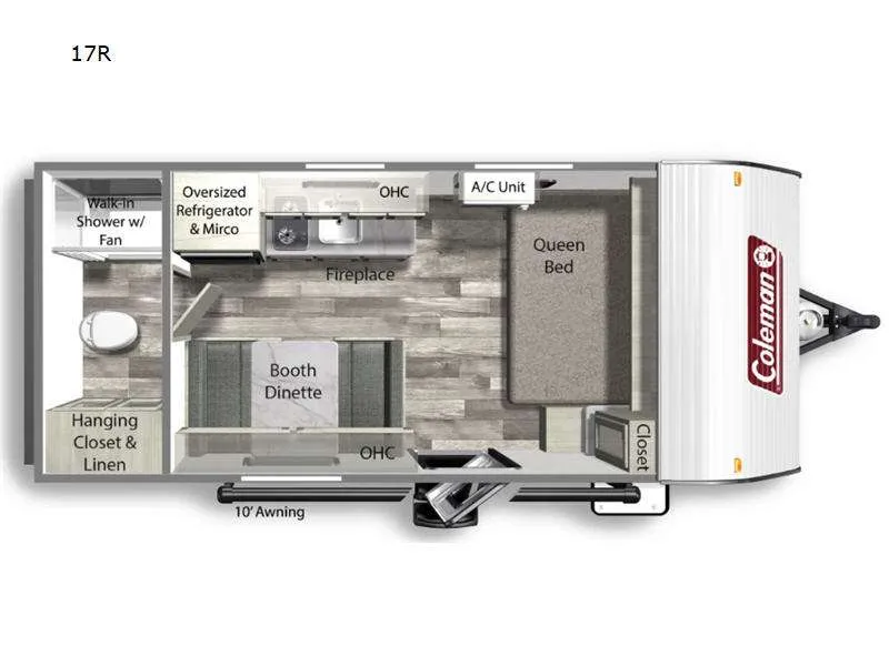 2024 Keystone Coleman 17R floor plan