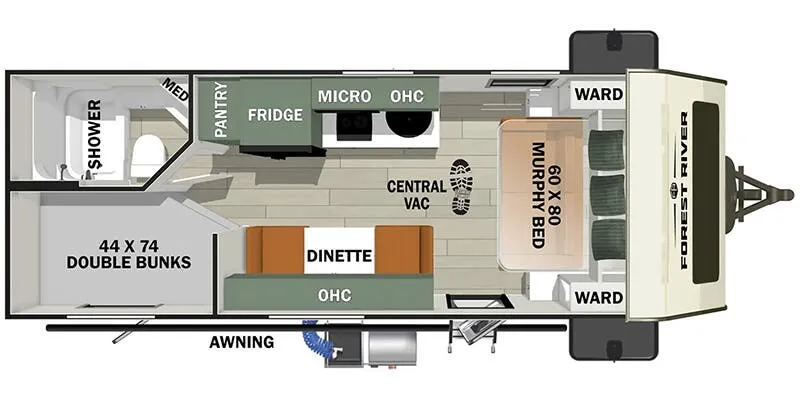 Forest River No Boundaries 19 Series NB19.3 floor plan