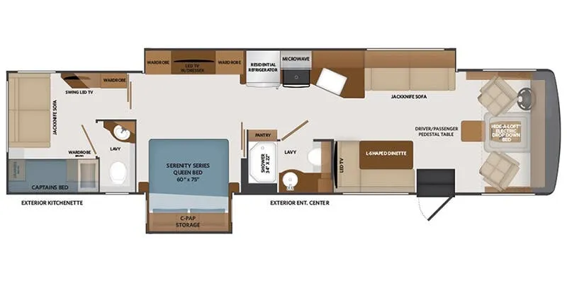2026 Fleetwood Fortis 36Y floor plan