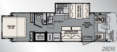 Forest River FR3 28DS floor plan