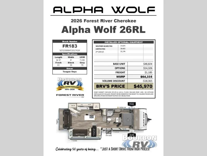2026 Forest River Cherokee Alpha Wolf 26RL - Photo 4