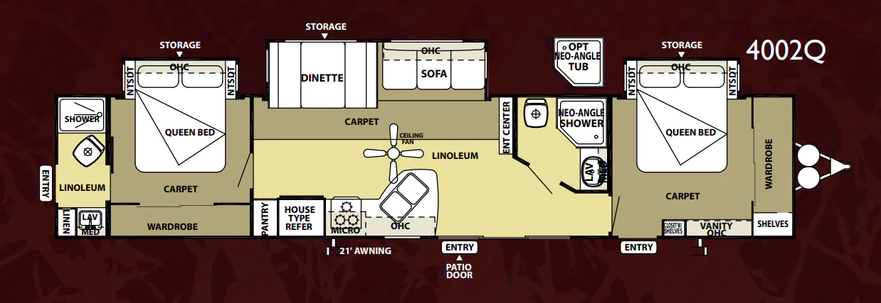 Forest River Salem Villa 4002Q floor plan