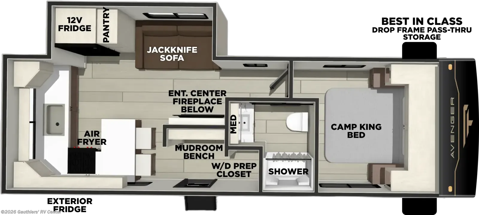 2027 Forest River Avenger 25MKO dealer photo 2 from Gauthiers RV Center