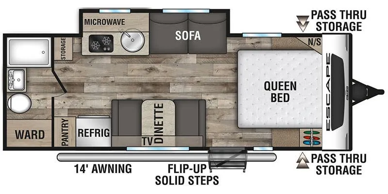 K-Z Escape E211RB floor plan