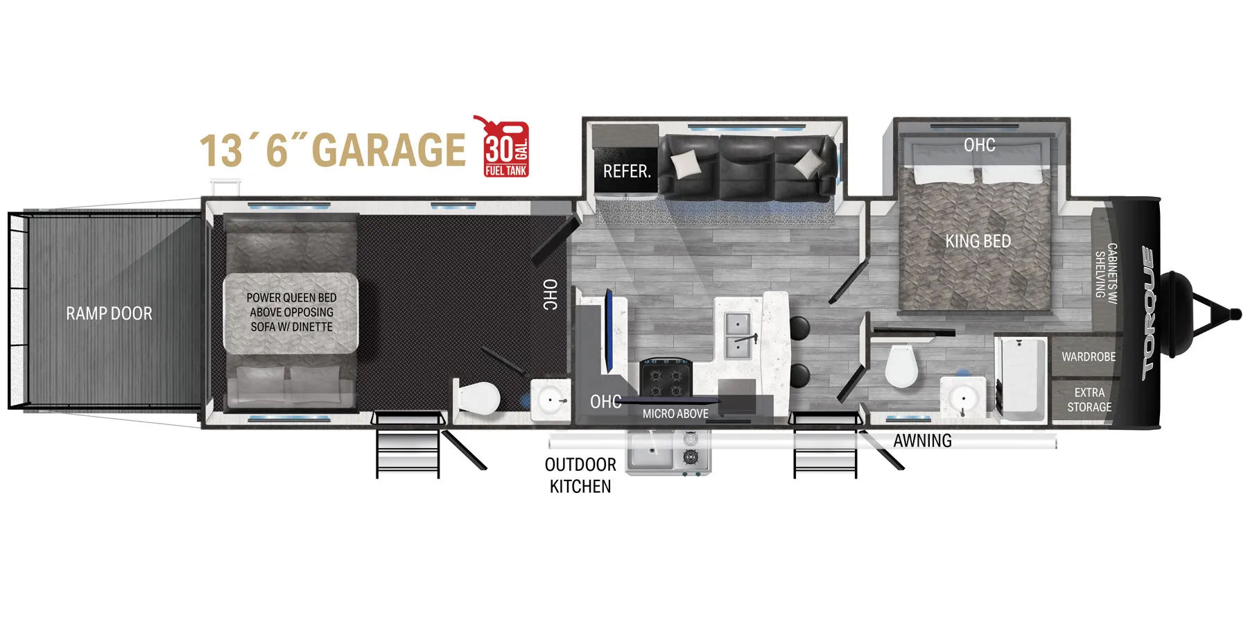 2023 Heartland Torque T331 - Floor plan