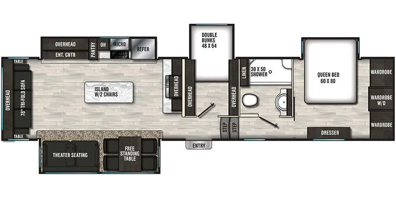 Shasta Phoenix 360BH floor plan