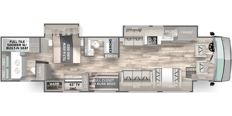 Forest River Charleston 45D floor plan