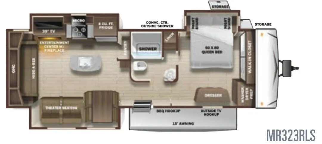 Highland Ridge Mesa Ridge MR323RLS floor plan