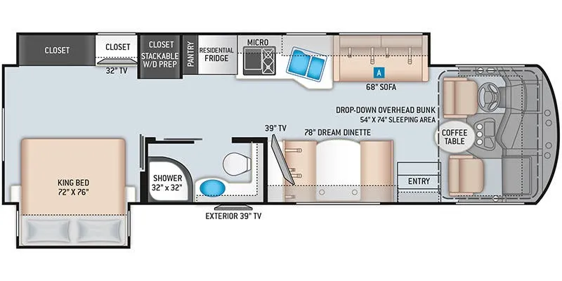 Thor Motor Coach Miramar 32.2 floor plan