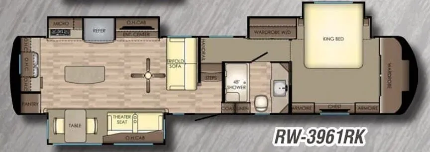 CrossRoads Redwood 3961RK floor plan