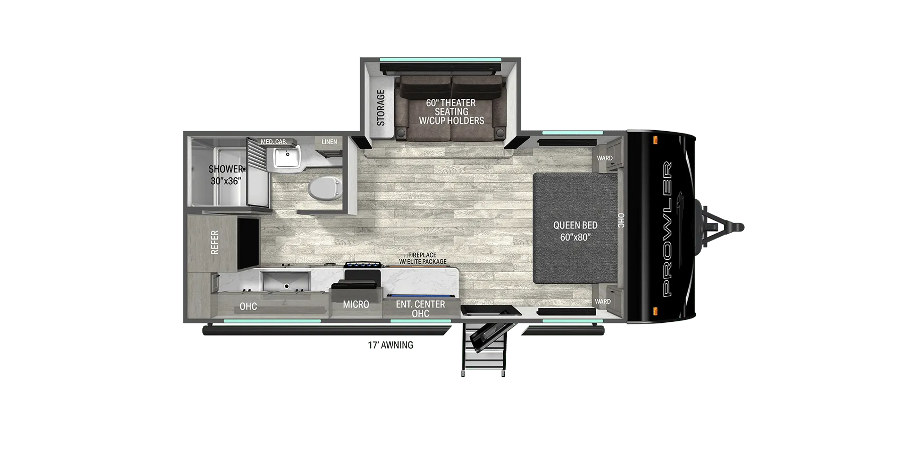 Heartland Prowler 2103MKS floor plan