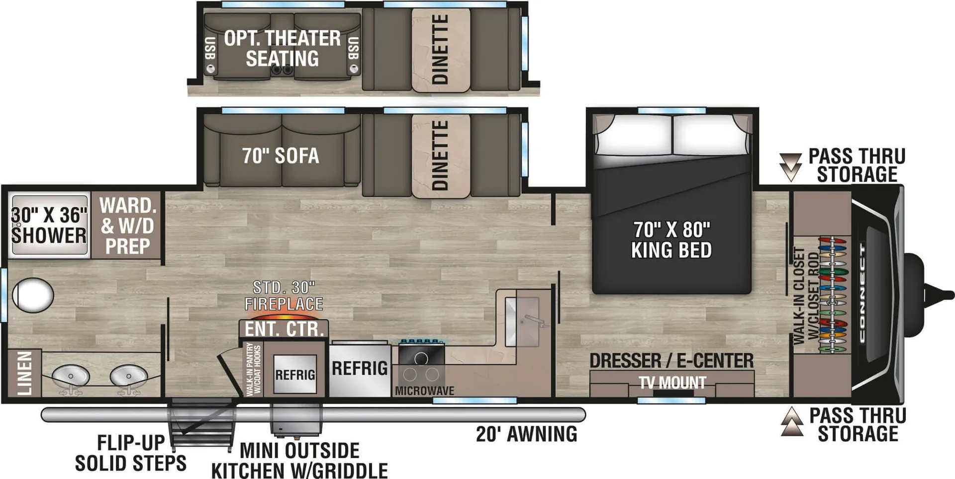 K-Z Connect C302RBK floor plan