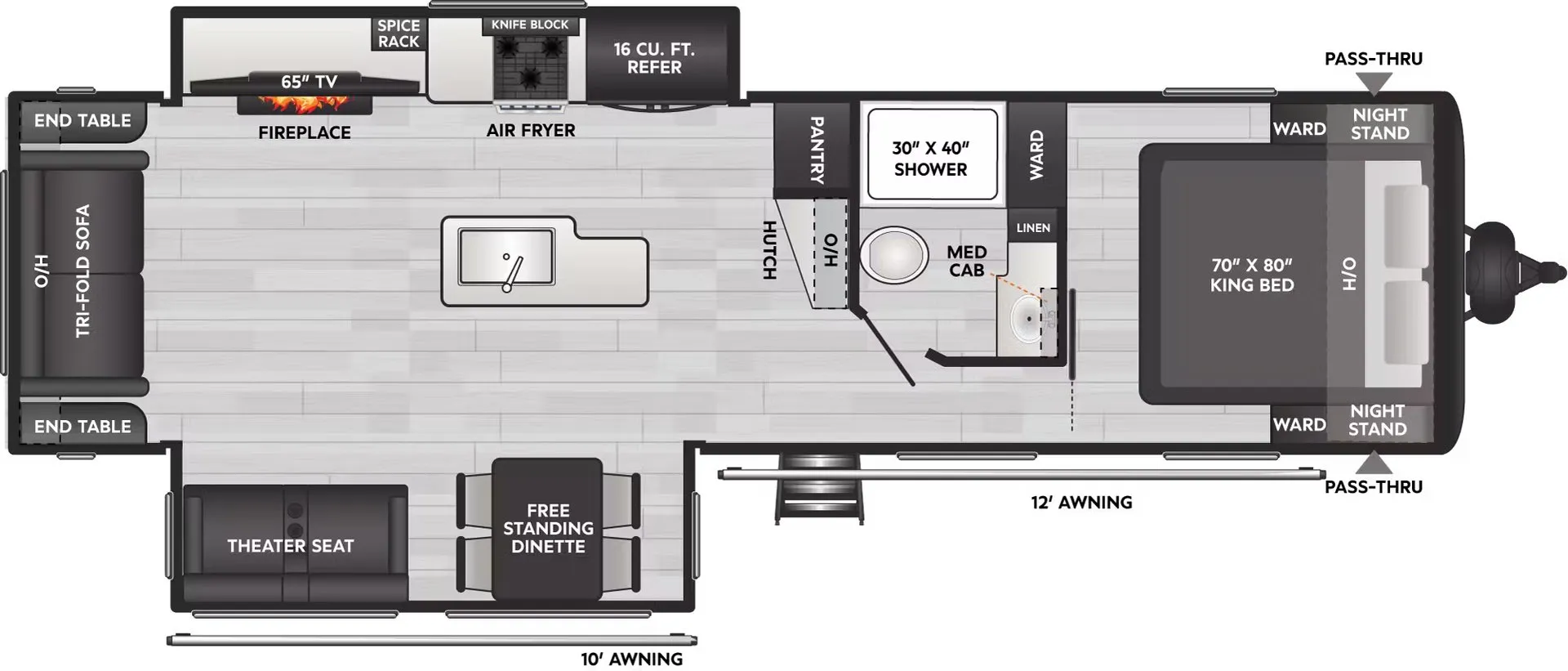 Keystone Coleman Legacy 2950RL floor plan