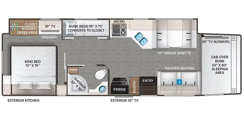 Thor Motor Coach Omni RS36 floor plan