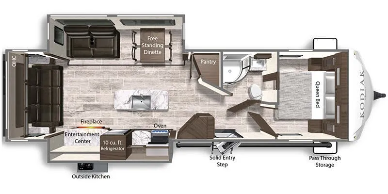 Dutchmen Kodiak Ultra-Lite 313RLSL floor plan