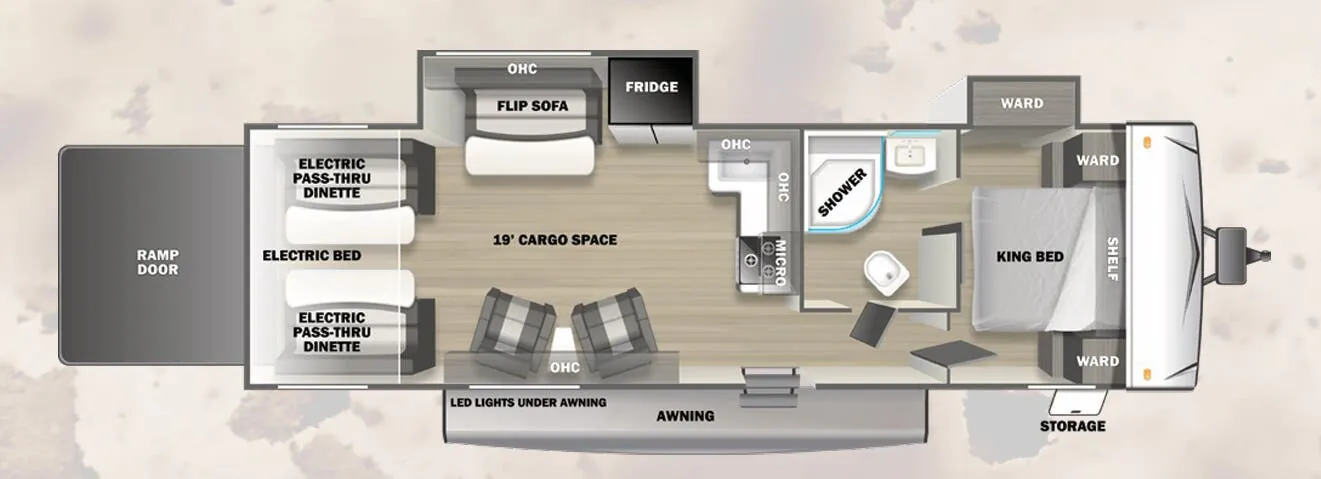 Forest River Sandstorm SLR 302GSLR floor plan