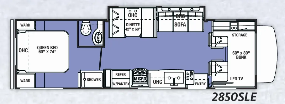 Forest River Sunseeker LE 2850SLE floor plan