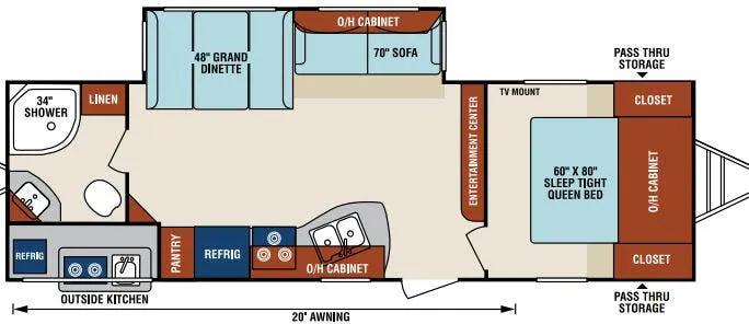Venture RV SportTrek ST271VRB floor plan