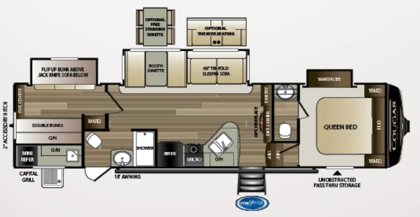 Keystone Cougar Half-Ton 32BHS exterior